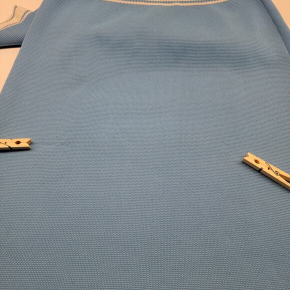 Vintage R&K Knits Jumper Dress Blue Knit 60s Size 14 - Picture 13 of 16